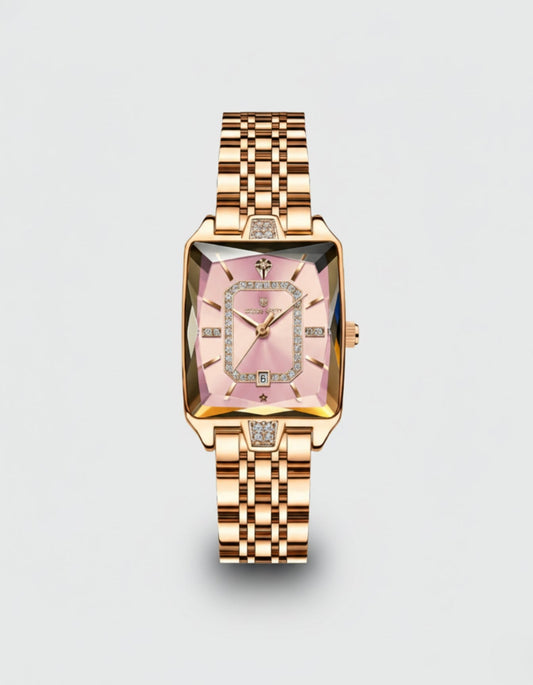 Radiant Crystal Square Watch