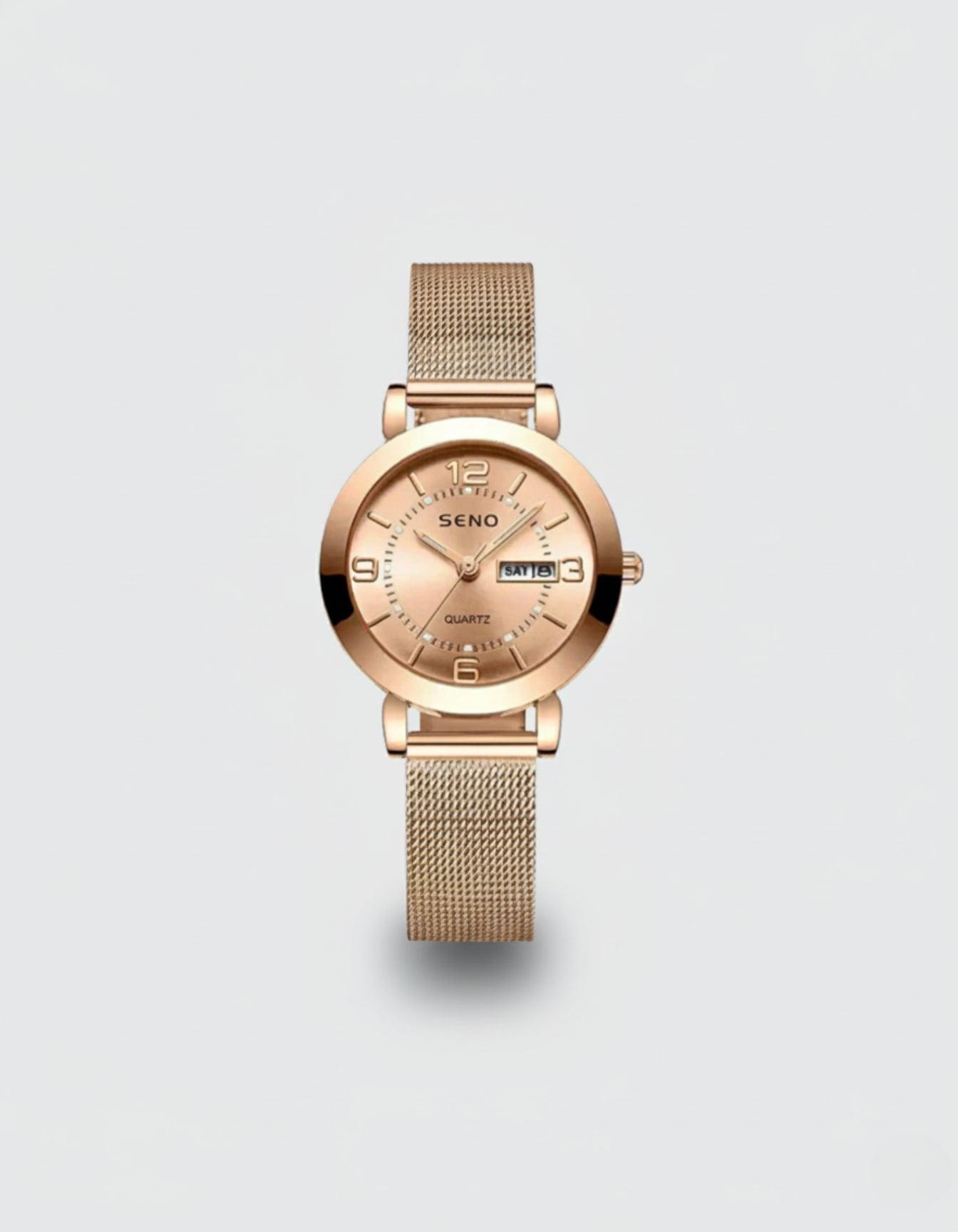Modern Mesh Dial Watch