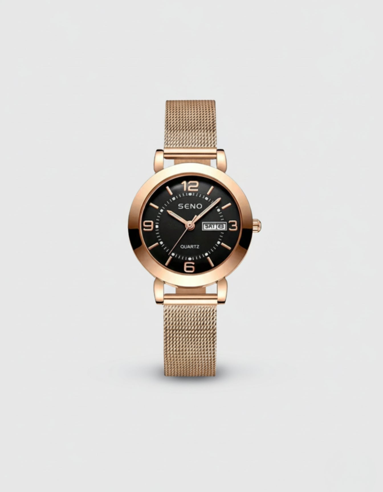Modern Mesh Dial Watch